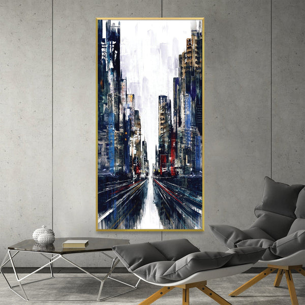 Metropolitan Pulse Canvas Art Clock Canvas