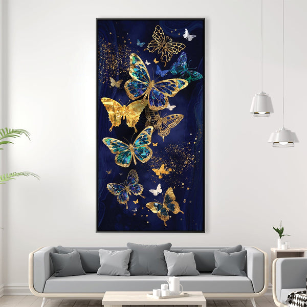 Midnight Flutter Canvas Art Clock Canvas