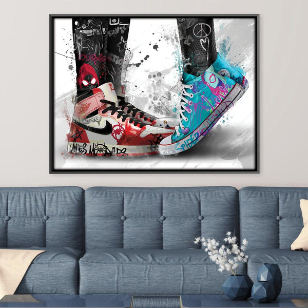 Miles Graffiti Canvas Art Clock Canvas