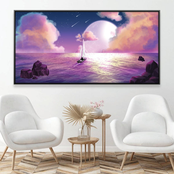 Moonlight Dream Canvas Art 50 x 25cm / Framed Prints Clock Canvas