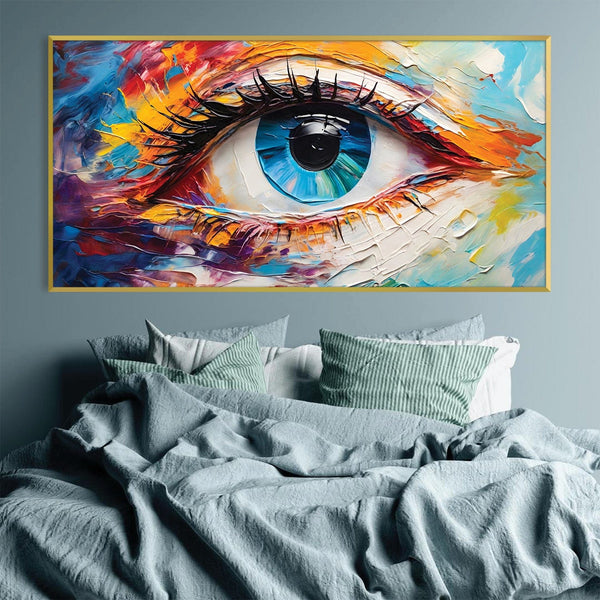 Painted Eye Canvas Art Clock Canvas