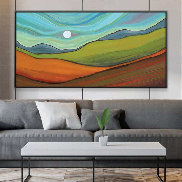 Painted Hills Canvas Art Clock Canvas