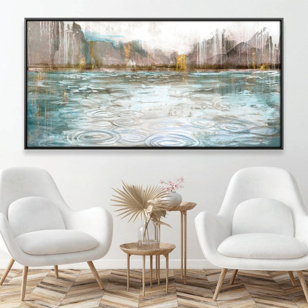 Ripples of Reflection Canvas Art Clock Canvas