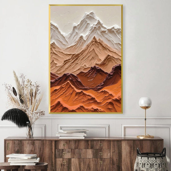 Rough Hills Canvas Art Clock Canvas