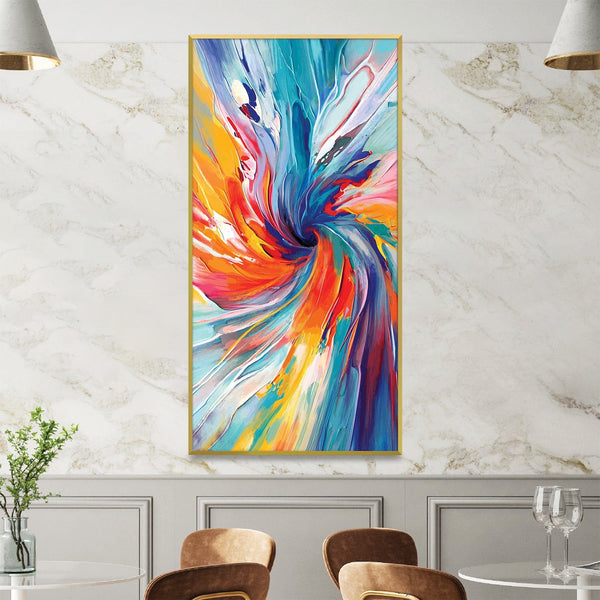 Spiral Spectrum Canvas Art Clock Canvas