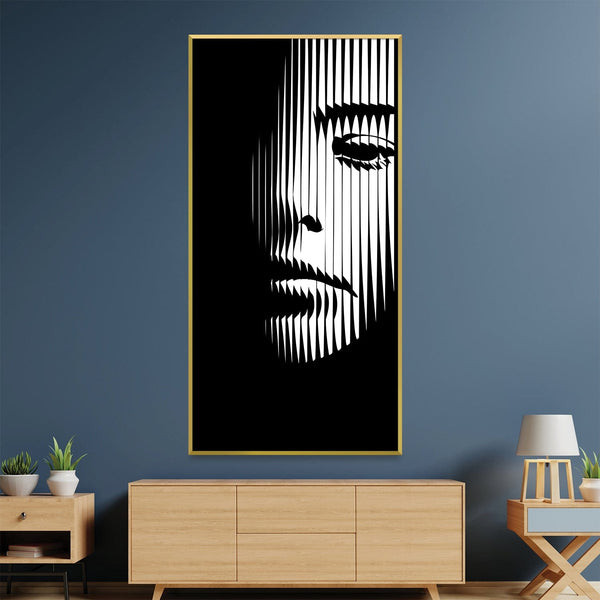 Veiled Gaze Canvas Art Clock Canvas