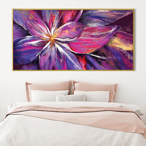 Vibrance Unfolded Canvas Art Clock Canvas