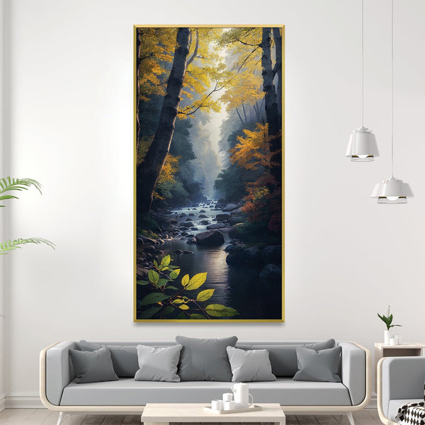 Whipsering Stream Canvas Art Clock Canvas