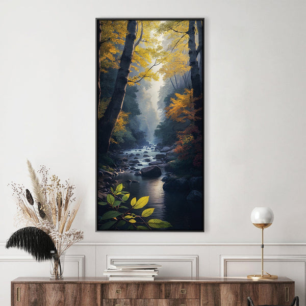 Whipsering Stream Canvas Art Clock Canvas