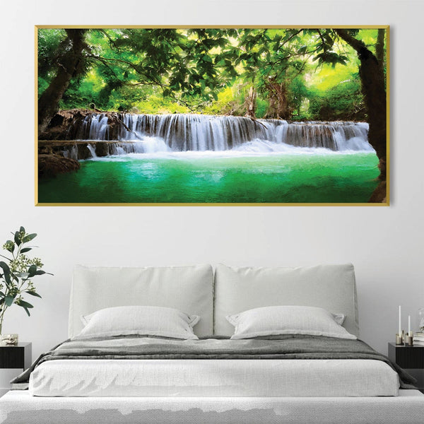 Woodland Rapids Canvas Art Clock Canvas