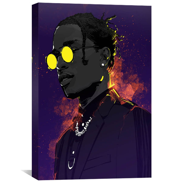 A$AP Rocky Canvas Art 30 x 45cm / Unframed Canvas Print Clock Canvas