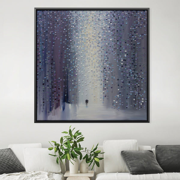 A Rainy Haze Canvas Art Clock Canvas