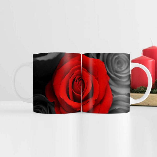 A Rose Among The Crowd Mug Mug White Clock Canvas