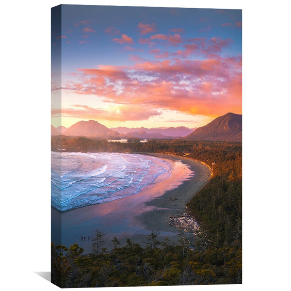 Above the Shoreline Canvas Art Clock Canvas