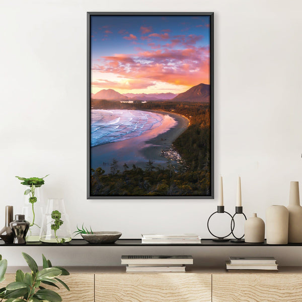 Above the Shoreline Canvas Art 30 x 45cm / Unframed Canvas Print Clock Canvas