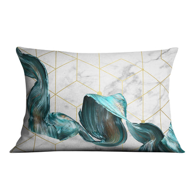 Abstract Geo Cushion Cushion Cushion Landscape Clock Canvas