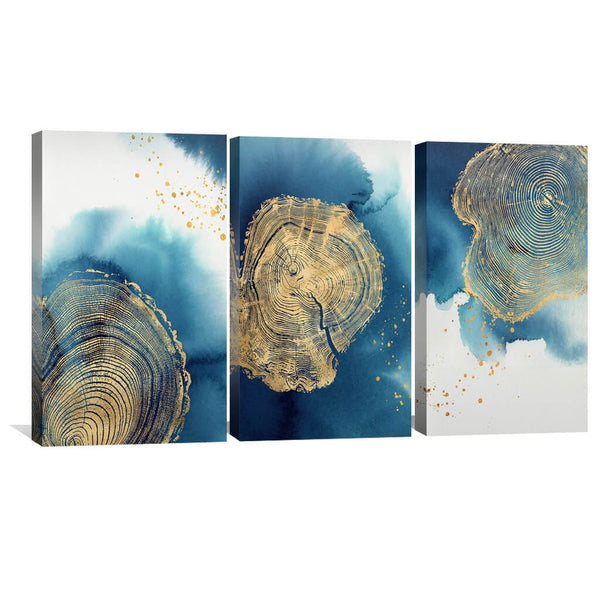 Abstract Stump Canvas Art Clock Canvas