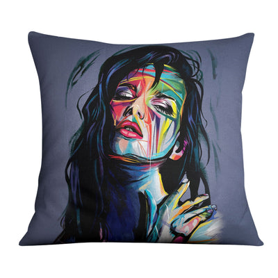 Abstract Woman A Cushion Cushion Cushion Square Clock Canvas