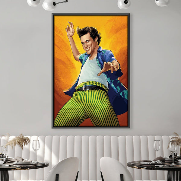 Ace Ventura Canvas Art 30 x 45cm / Unframed Canvas Print Clock Canvas