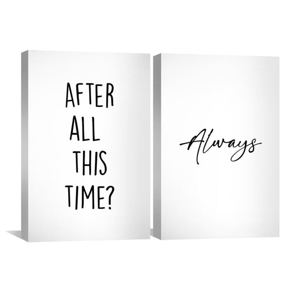 After All This Time Canvas Art Clock Canvas