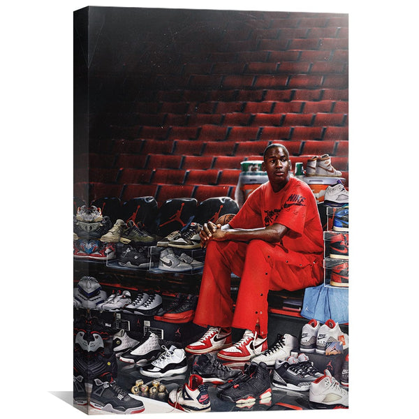 Air Jordans Canvas Art 30 x 45cm / Unframed Canvas Print Clock Canvas