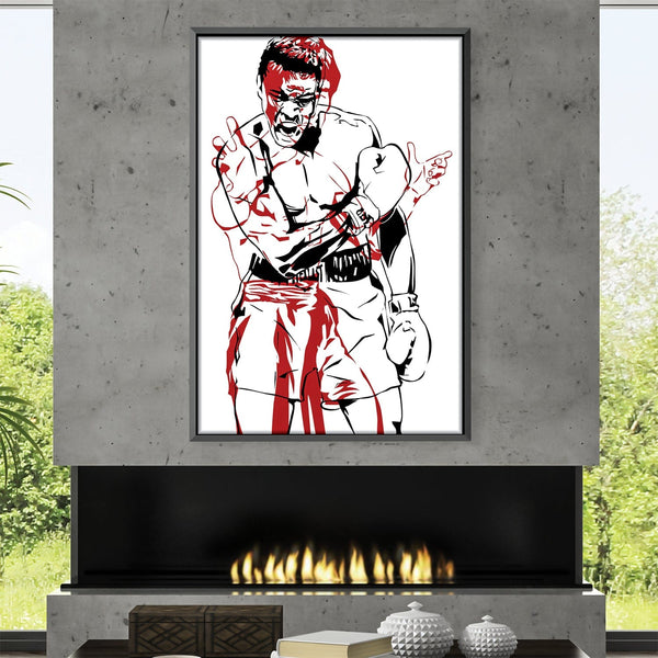 Ali 1 Canvas Art Clock Canvas