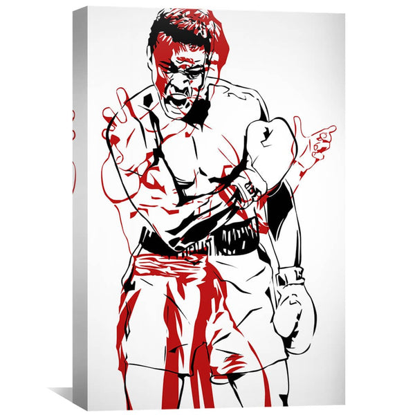 Ali 1 Canvas Art 30 x 45cm / Unframed Canvas Print Clock Canvas