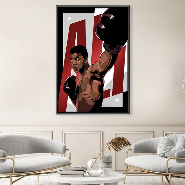 Ali The Greatest Canvas Art Clock Canvas