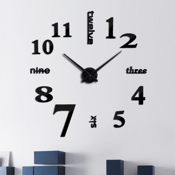 Alnuma Clock Black Clock Canvas