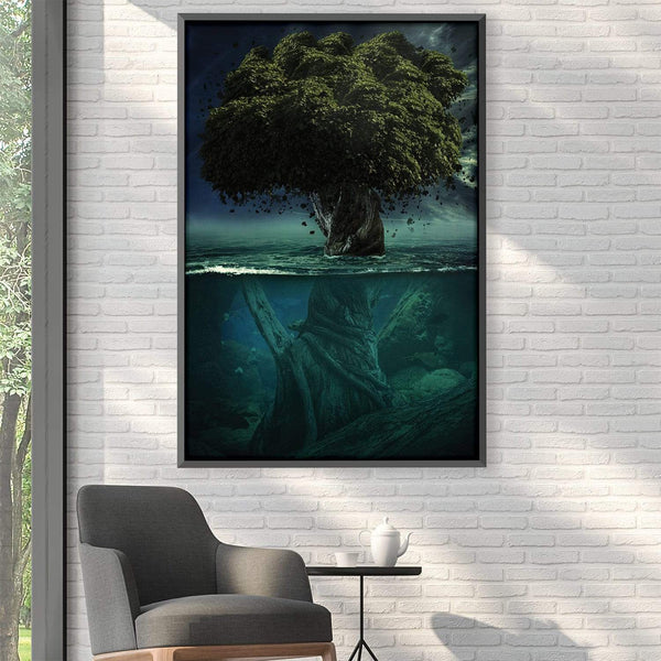 Alone in Depth Canvas Art Clock Canvas