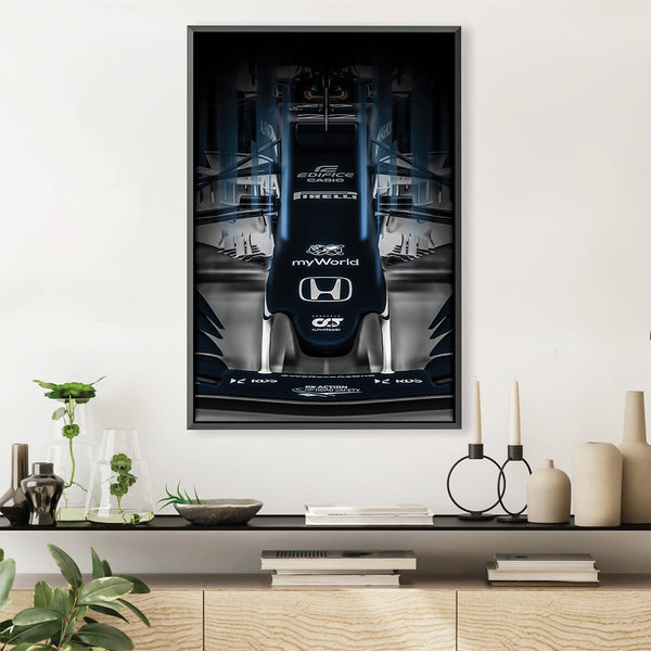 Alpha Tauri-F1-Blue-1 Canvas Art 30 x 45cm / Unframed Canvas Print Clock Canvas