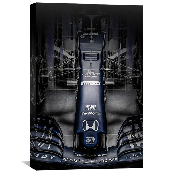 Alpha Tauri-F1-Blue-2 Canvas Art Clock Canvas