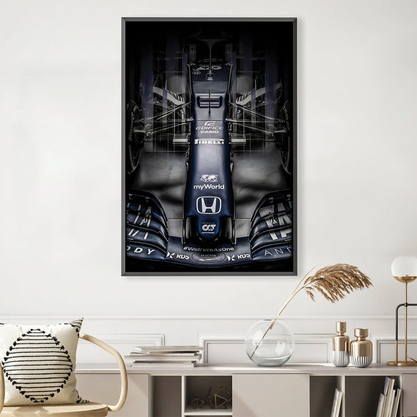 Alpha Tauri-F1-Blue-2 Canvas Art 30 x 45cm / Unframed Canvas Print Clock Canvas