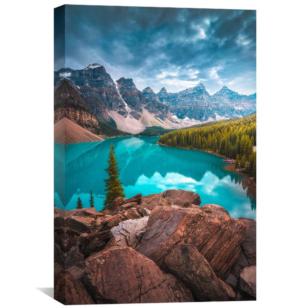 Alpine Serenity Canvas Art Clock Canvas