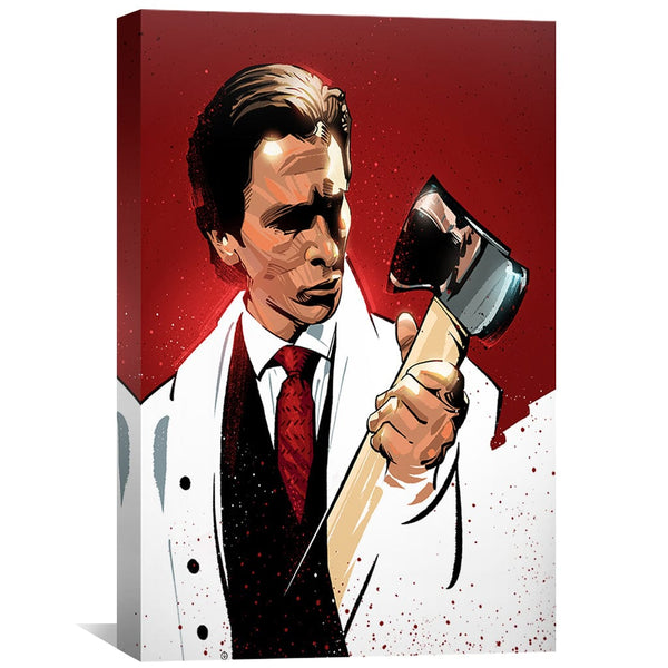 American Psycho Canvas Art Clock Canvas