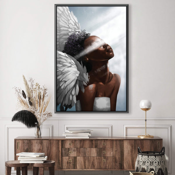 Angel Light Canvas Art Clock Canvas