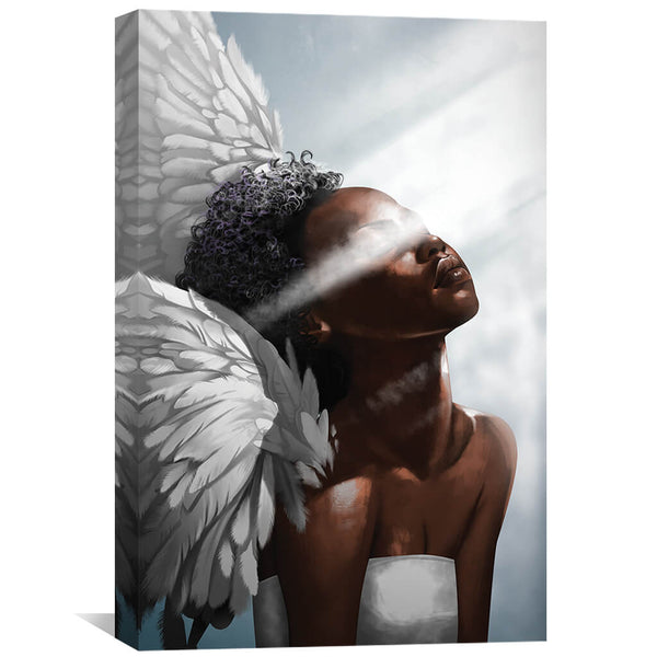 Angel Light Canvas Art Clock Canvas