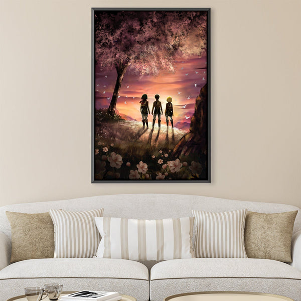 AOT Freedom Canvas Art Clock Canvas