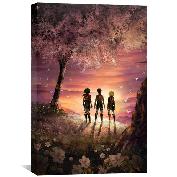 AOT Freedom Canvas Art Clock Canvas