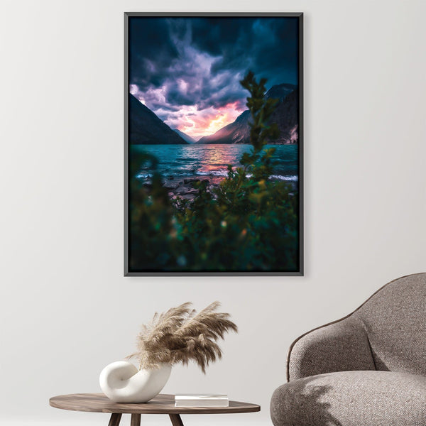 Approaching Darkness Canvas Art 30 x 45cm / Unframed Canvas Print Clock Canvas