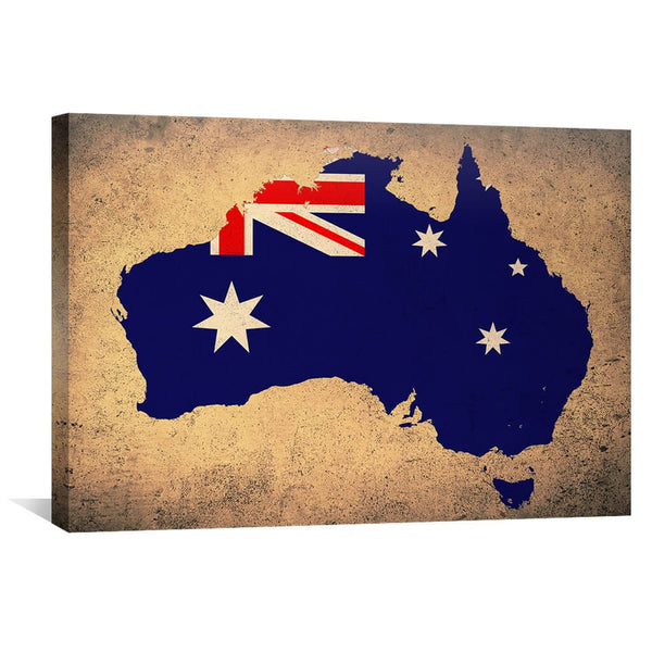 Australia Canvas Art 45 x 30cm / Unframed Canvas Print Clock Canvas