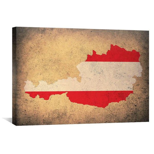 Austria Canvas Art 45 x 30cm / Unframed Canvas Print Clock Canvas