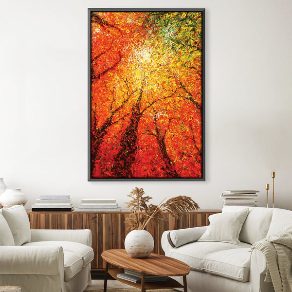 Autumn Glimmer Canvas Art Clock Canvas