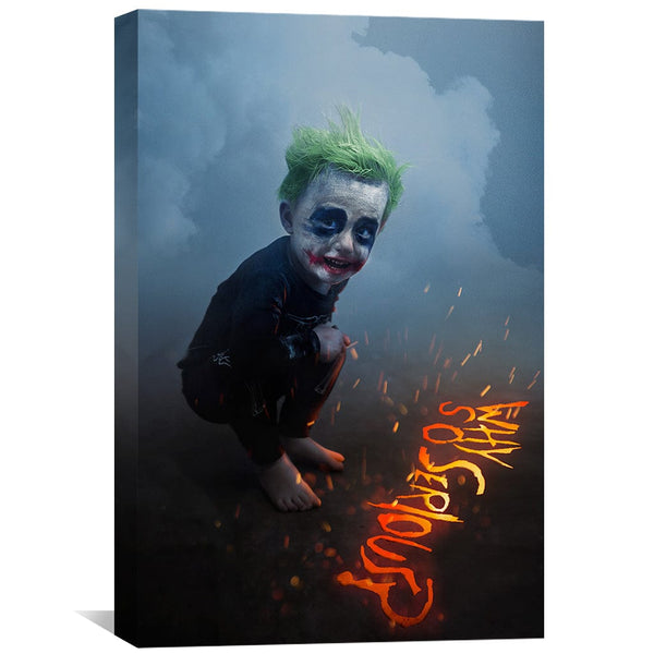 Baby Joker Canvas Art Clock Canvas