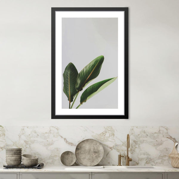 Banana Tree Print Art 30 x 45cm / Unframed Canvas Print Clock Canvas