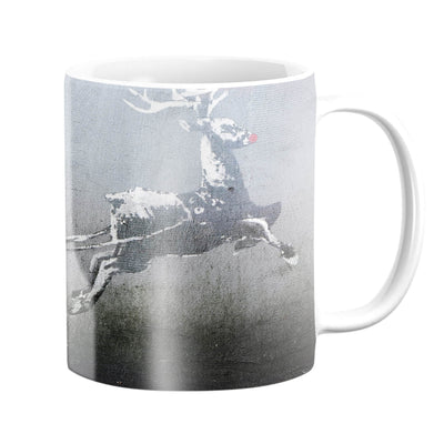 Banksy Christmas Mug Mug White Clock Canvas