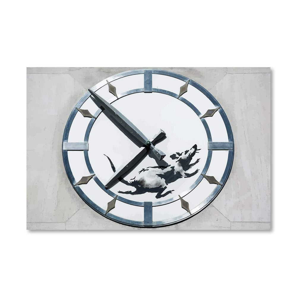 Banksy New York Clock Rat Canvas Clockcanvas