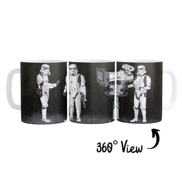 Banksy Stormtroopers Filming Oscars Mug Mug White Clock Canvas