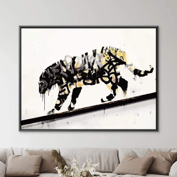 Banksy Tiger Canvas Art Clock Canvas