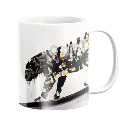 Banksy Tiger Mug Mug White Clock Canvas